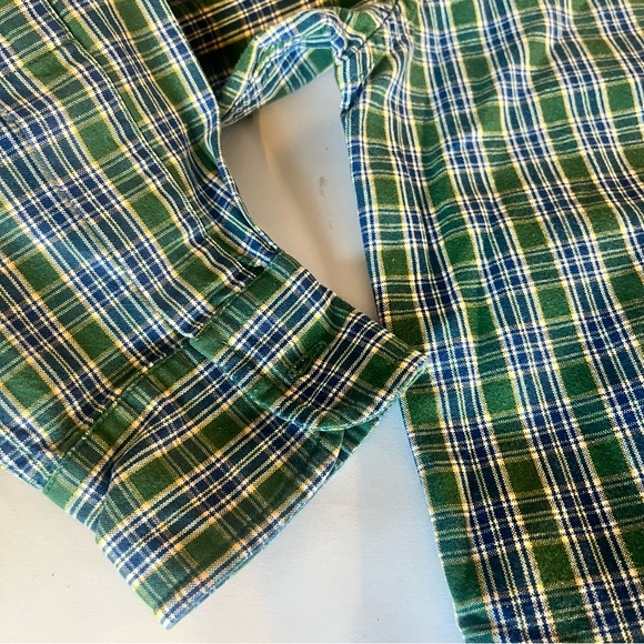 Abercrombie & Fitch Green and Blue Plaid Button Up - Vintage - Picture 7 of 8